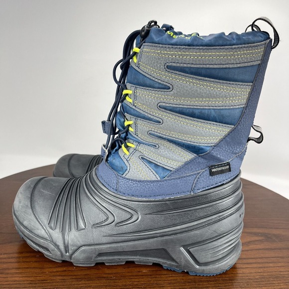 Merrell Other - Merrell Quest Lite 3.0 Boots Big Kids 5M Blue Gray Waterproof Snow Shoe MK265031